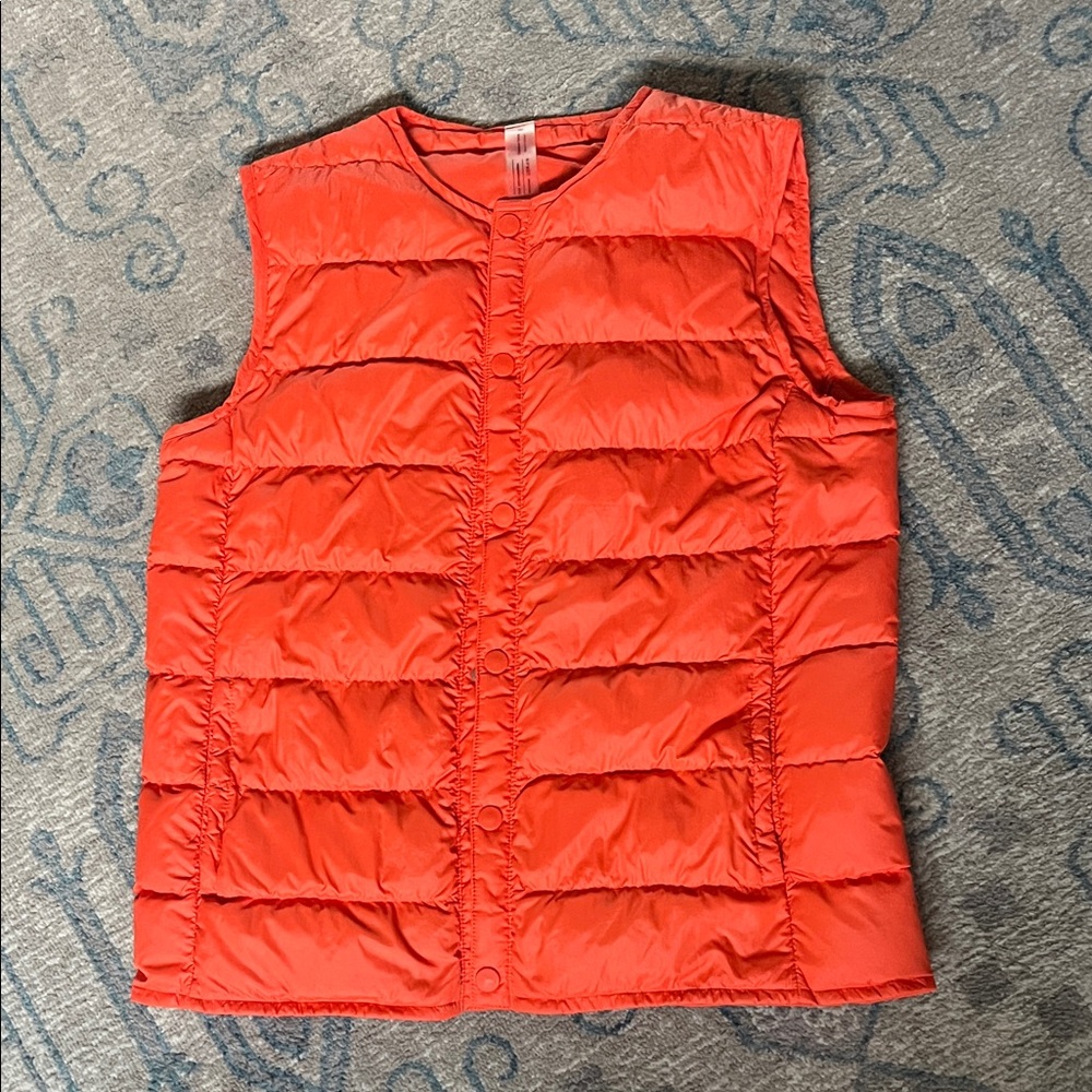 Great Condition Outdoor Voices Orange Down Puffer Vest